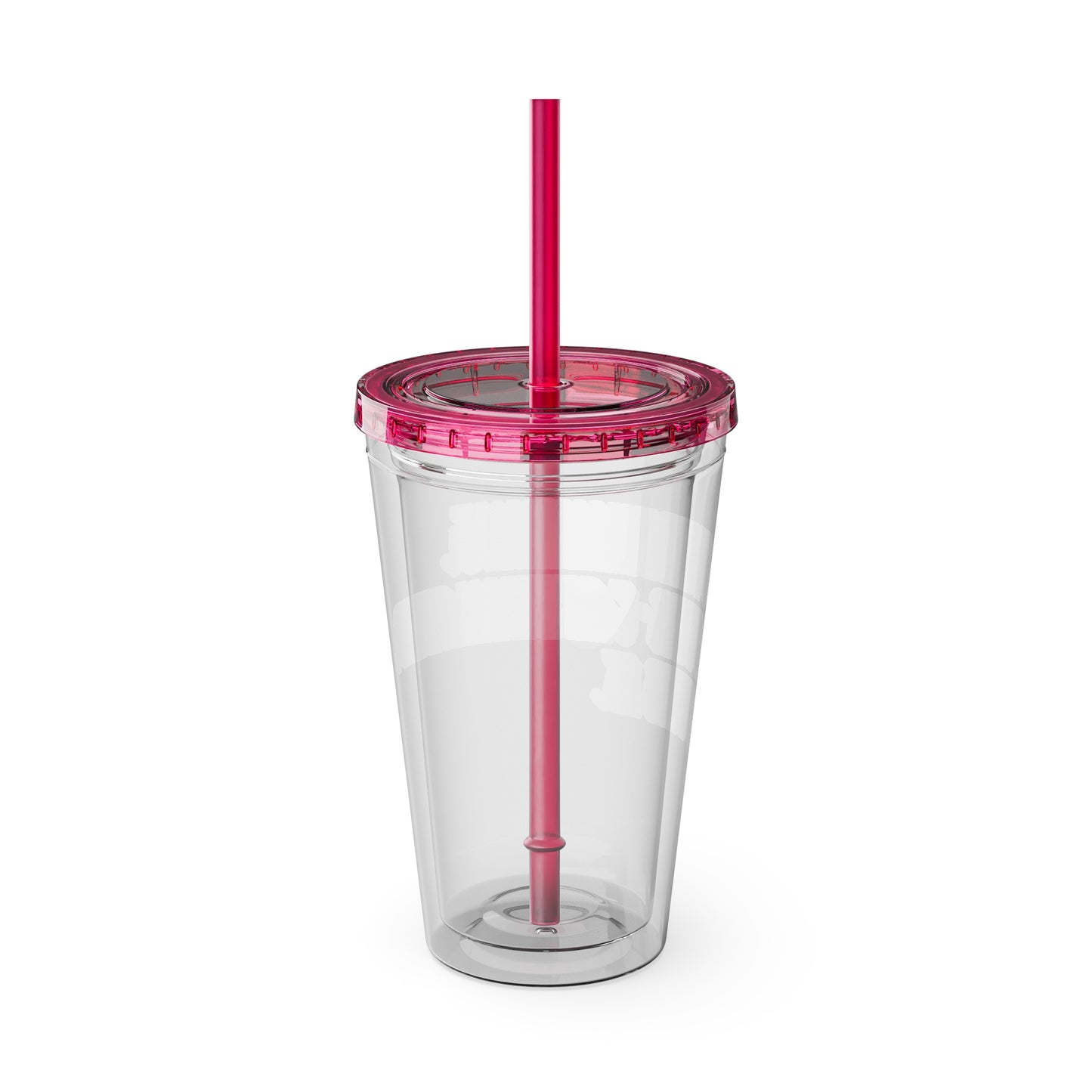Overthinking. Overcaffeinated. Over It 16oz Insulated Tumbler with Straw