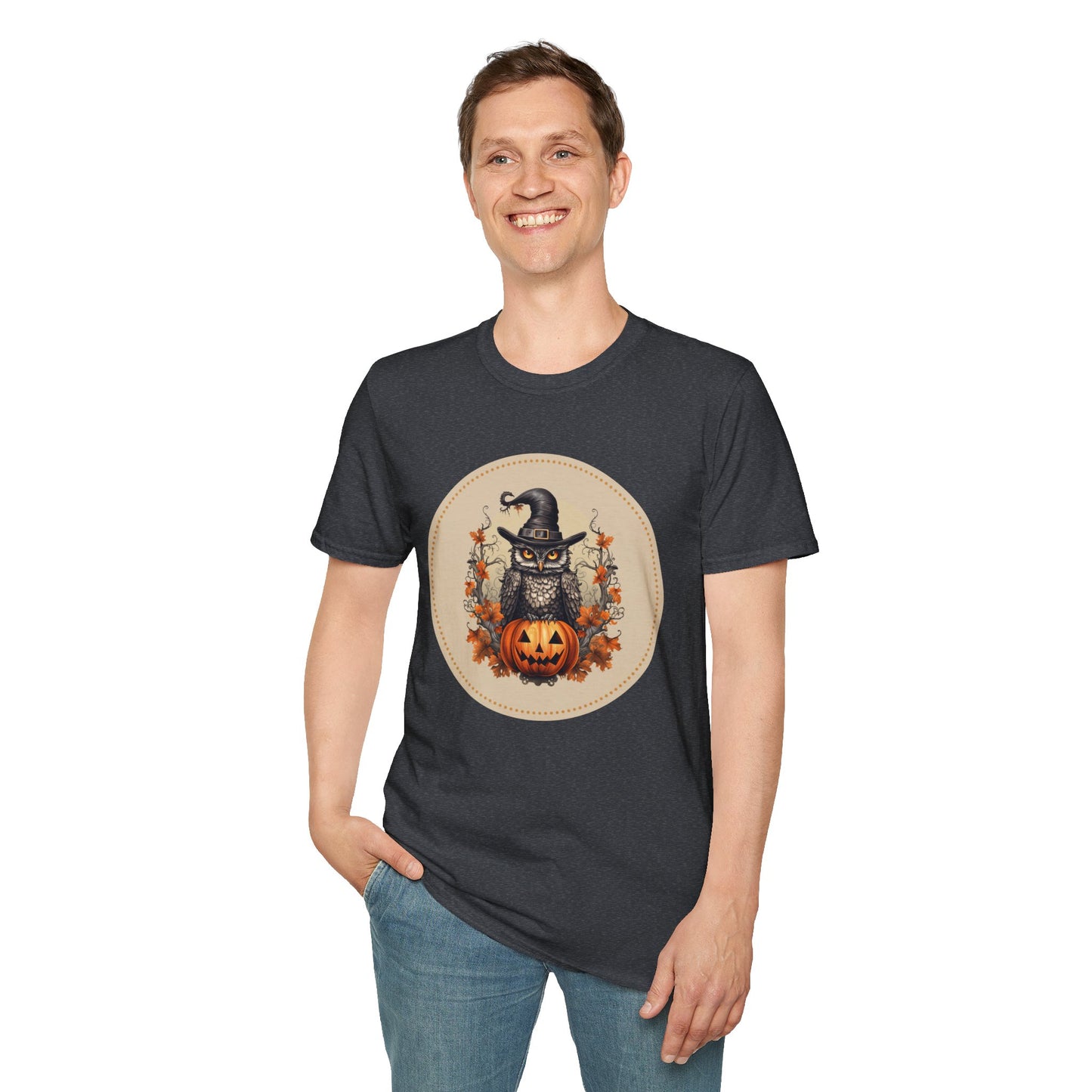 Halloween Owl Unisex Graphic T-Shirt
