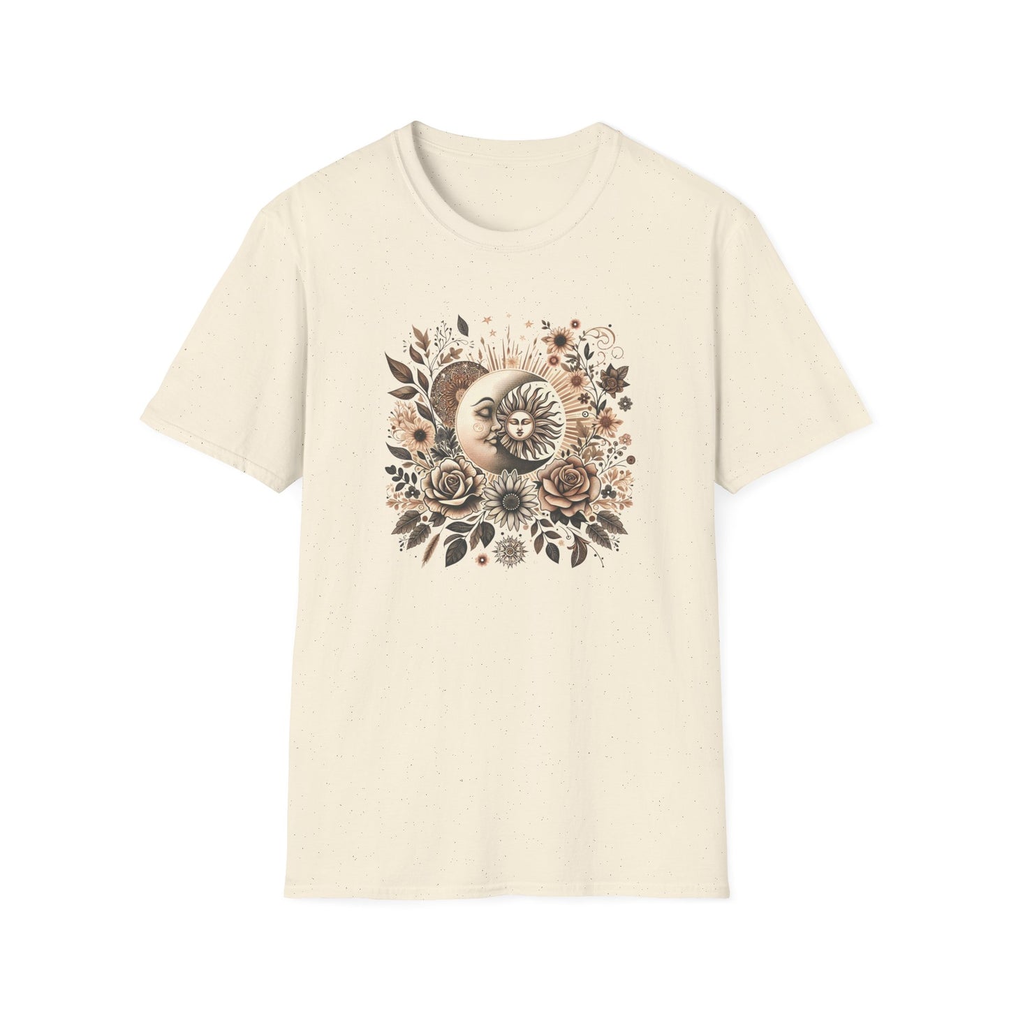 Boho Floral Moon Unisex Graphic T-Shirt