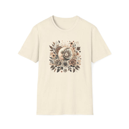 Boho Floral Moon Unisex Graphic T-Shirt