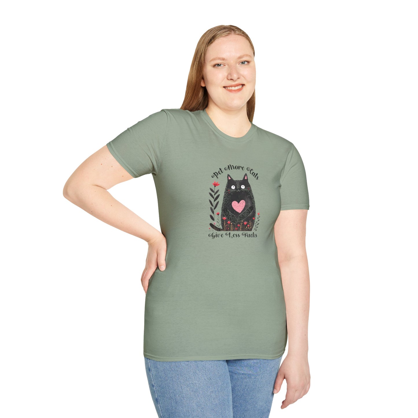Pet More Cats Give Less F*cks Unisex T-Shirt