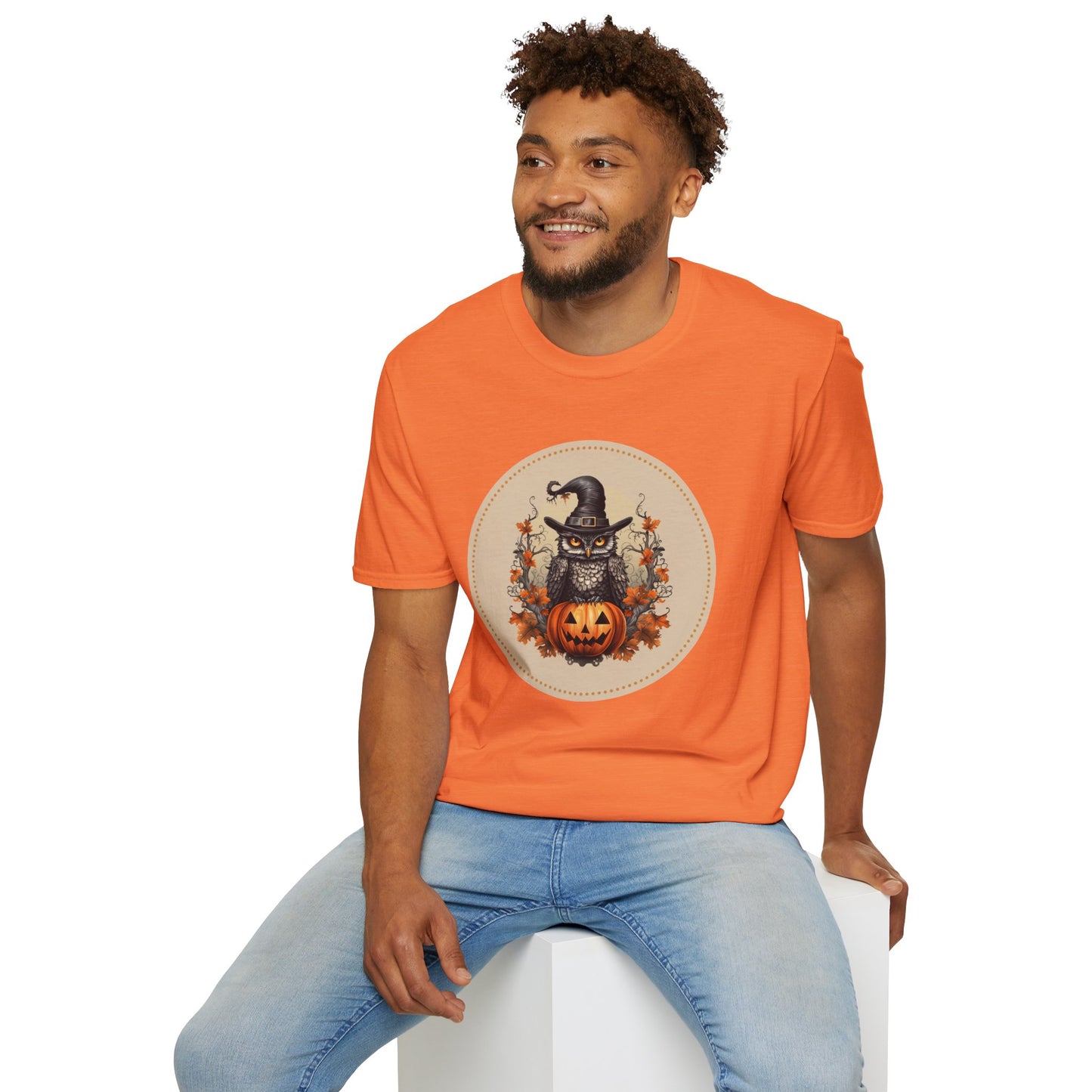 Halloween Owl Unisex Graphic T-Shirt