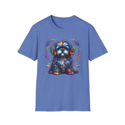 Colorful Shih Tzu Unisex Graphic T-Shirt