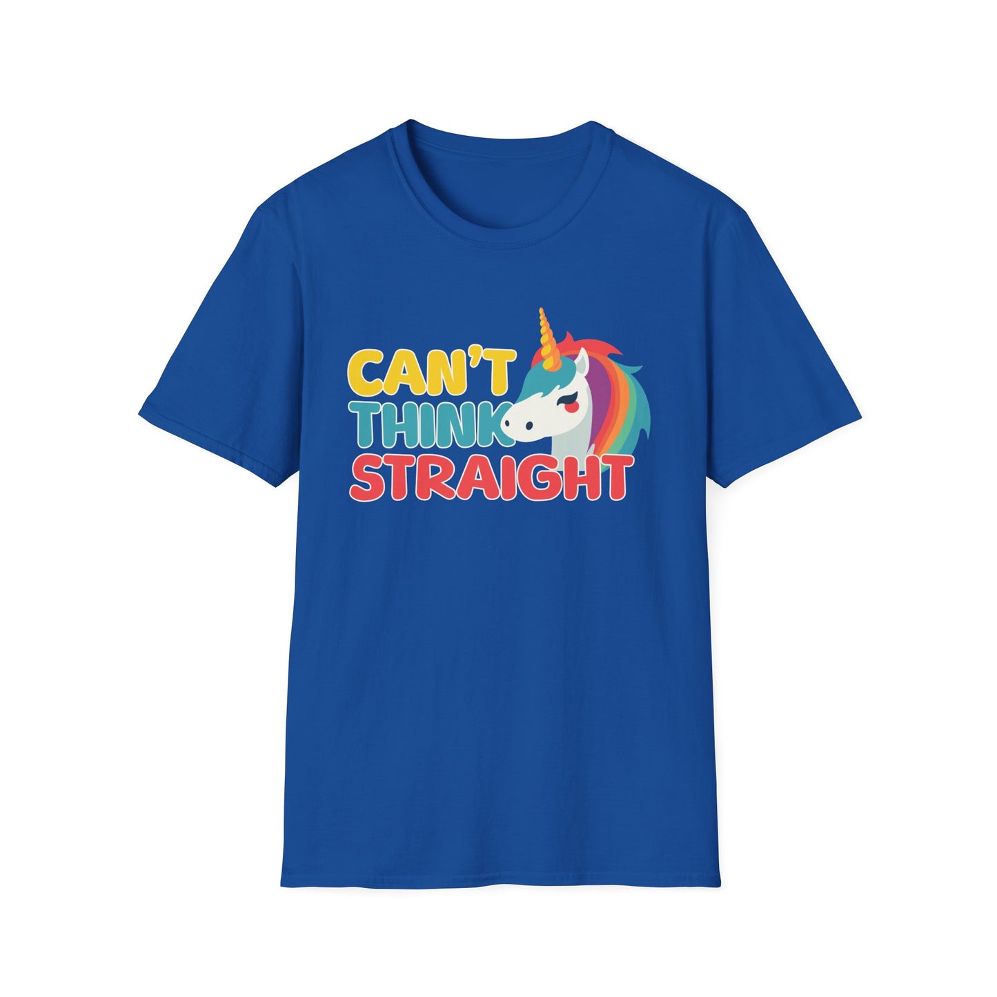 Unicorn Can't Think Straight Unisex Graphic T-Shirt