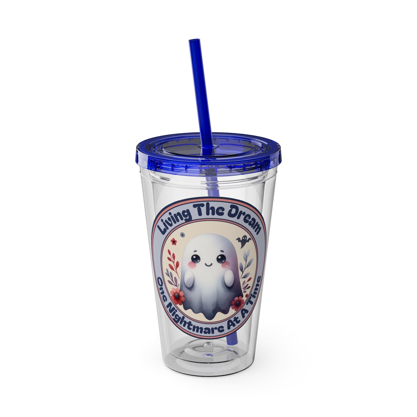 Living the Dream 16oz Insulated Tumbler with Straw