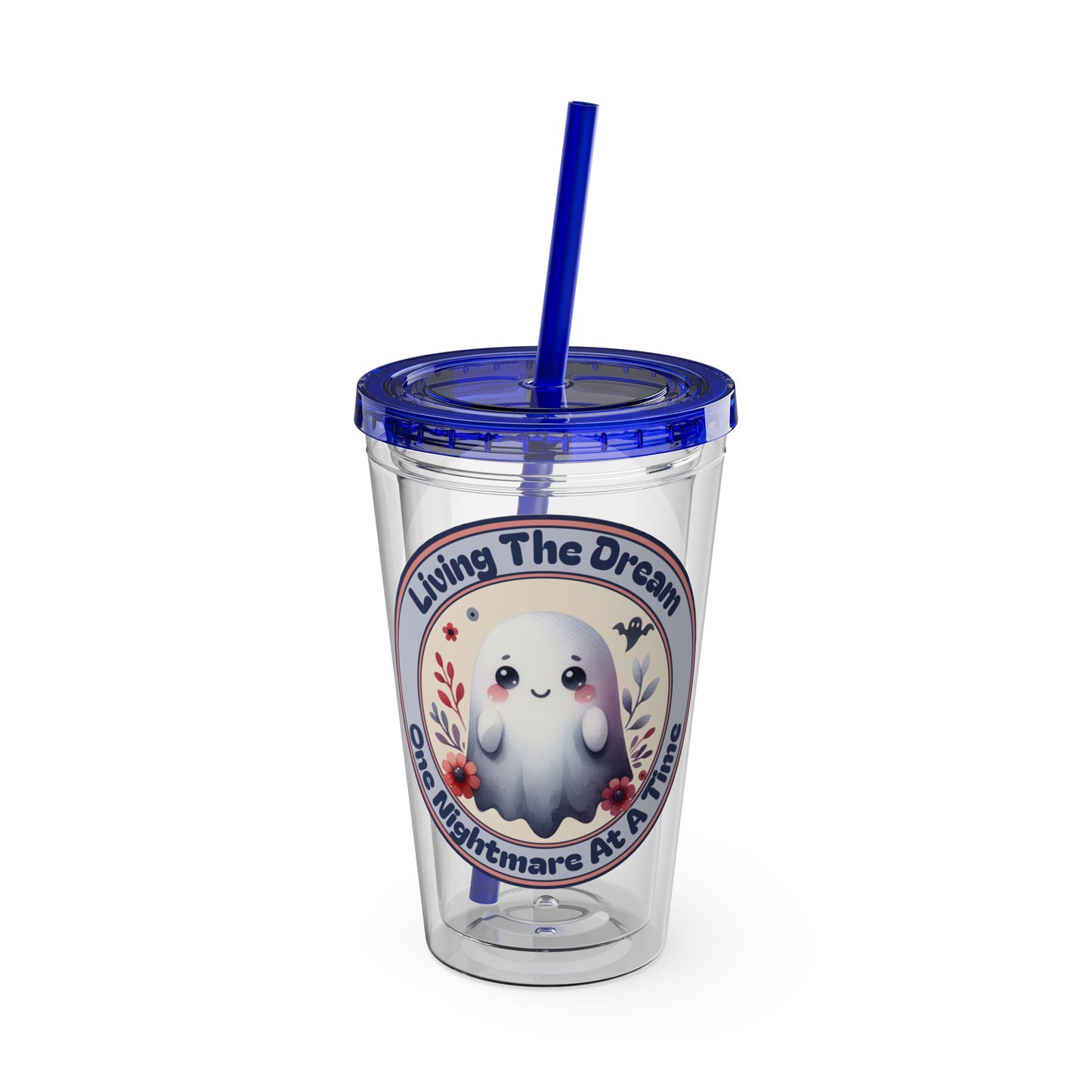 Living the Dream 16oz Insulated Tumbler with Straw