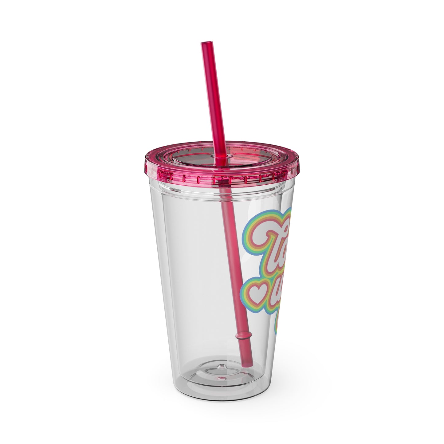 Love Wins 16oz. Insulated Tumbler with Straw
