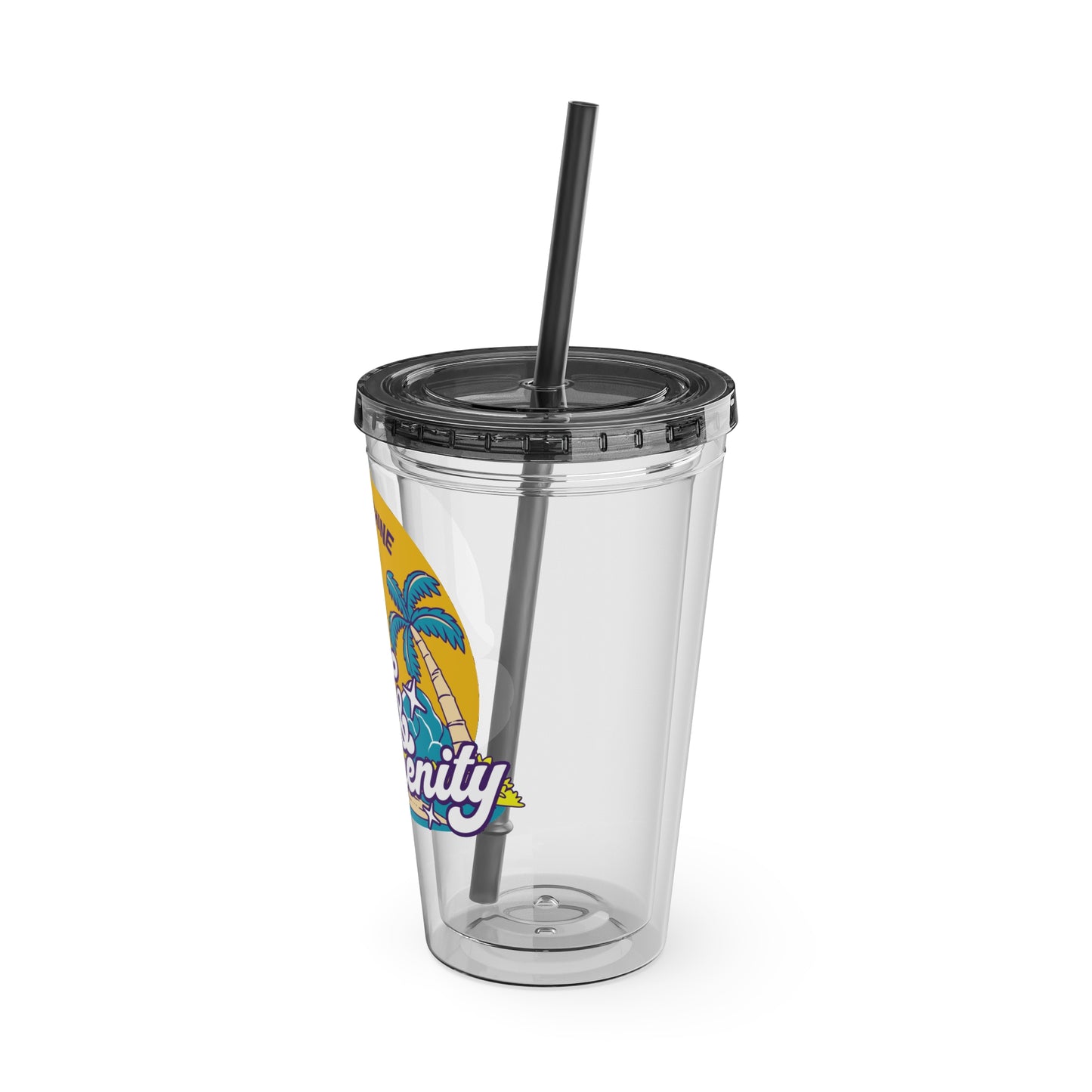 Live for the Sunshine 16oz Insulated Tumbler with Straw