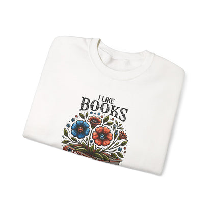 Books More Than People Crewneck Sweatshirt
