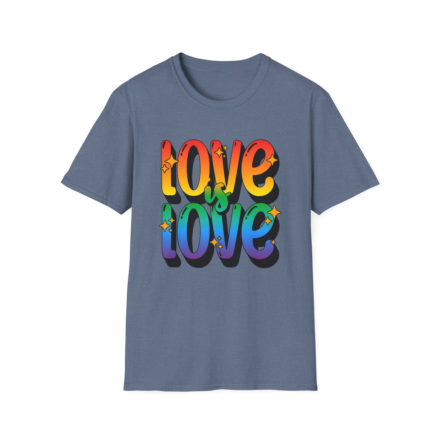 Love is Love Rainbow Unisex Graphic T-Shirt