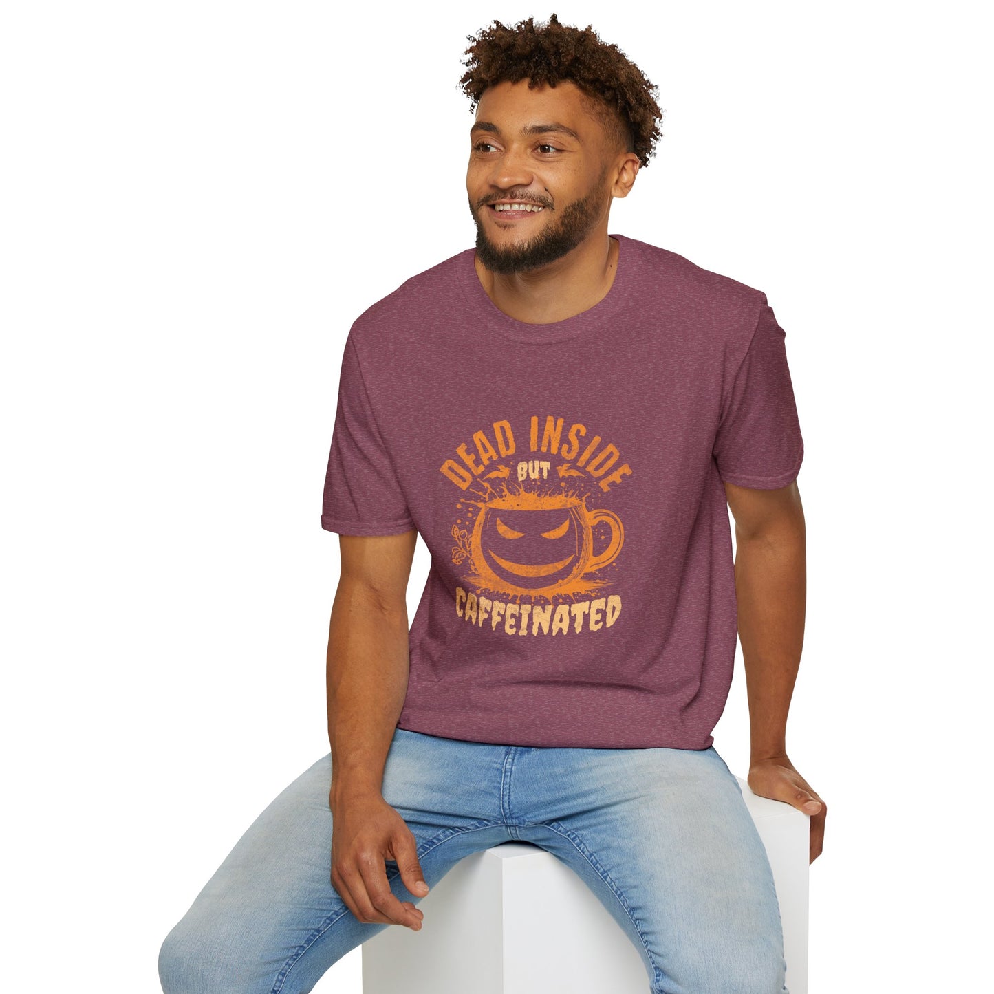 Dead Inside But Caffeinated Unisex Graphic T-Shirt