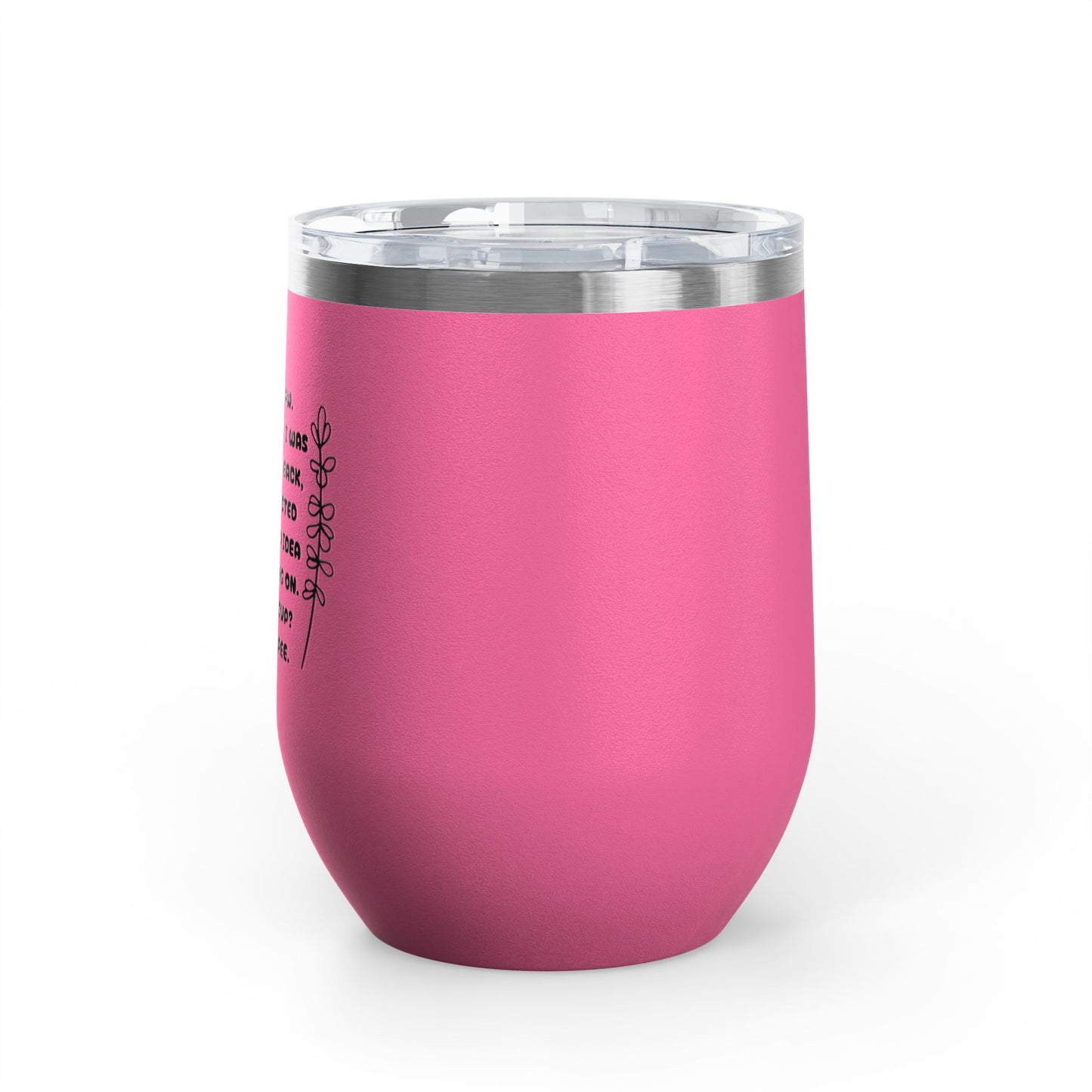 Scatterbrain 12oz Insulated Wine Tumbler