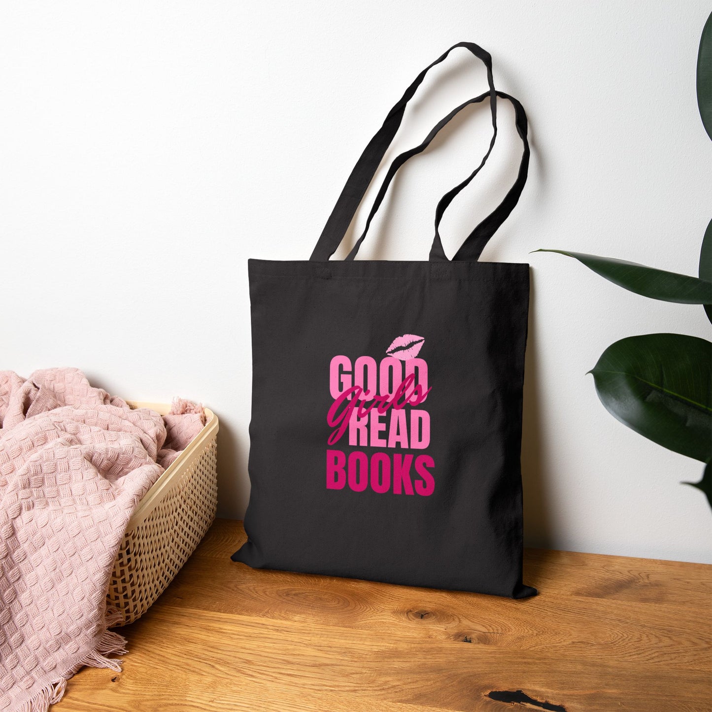 Good Girls Read Books Cotton Canvas Tote Bag