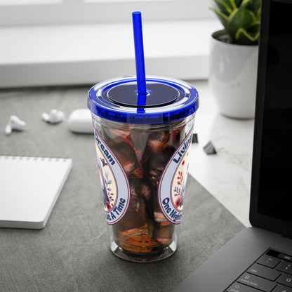 Living the Dream 16oz Insulated Tumbler with Straw