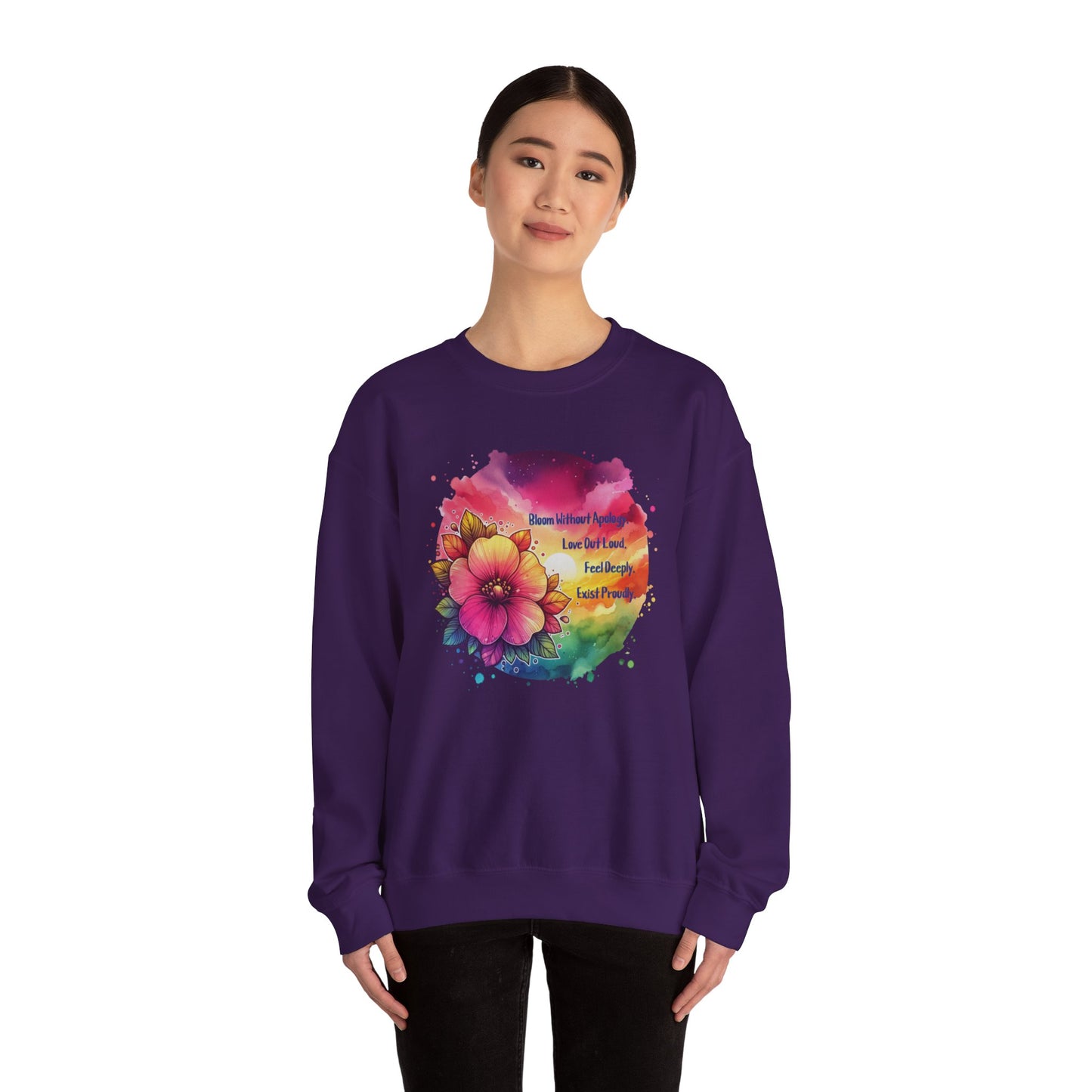 Bloom Without Apology Unisex Crewneck Sweatshirt