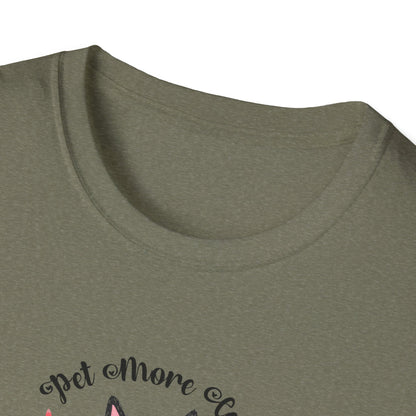 Pet More Cats Give Less F*cks Unisex T-Shirt