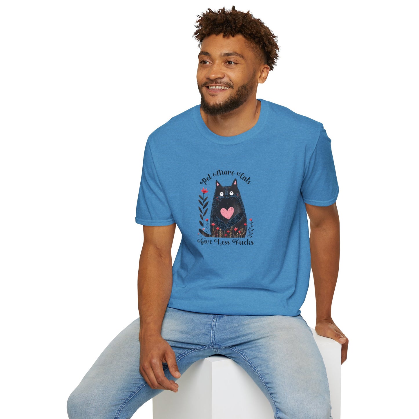 Pet More Cats Give Less F*cks Unisex T-Shirt