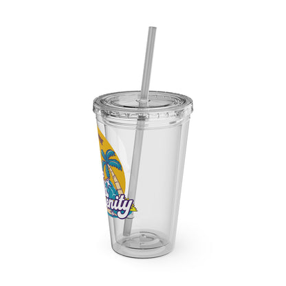 Live for the Sunshine 16oz Insulated Tumbler with Straw