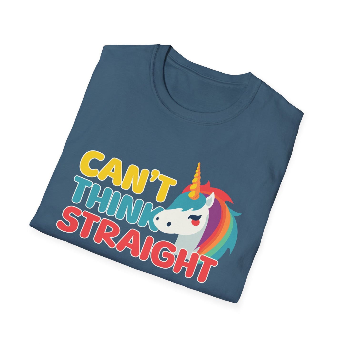 Unicorn Can't Think Straight Unisex Graphic T-Shirt
