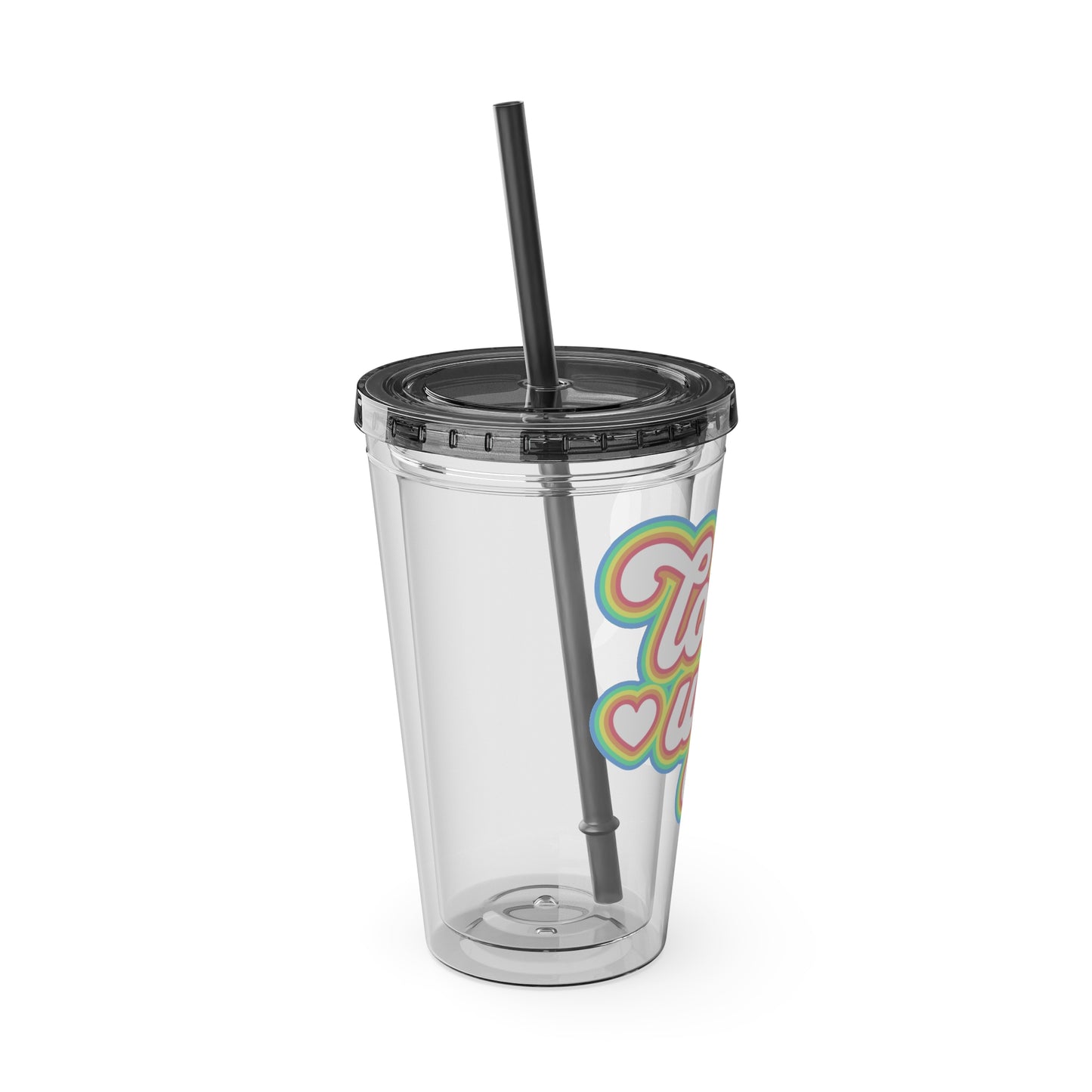 Love Wins 16oz. Insulated Tumbler with Straw