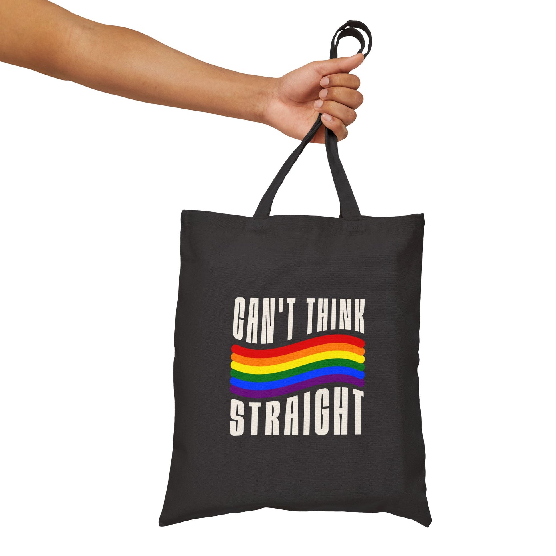can’t think straight tote bag