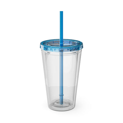 Live for the Sunshine 16oz Insulated Tumbler with Straw