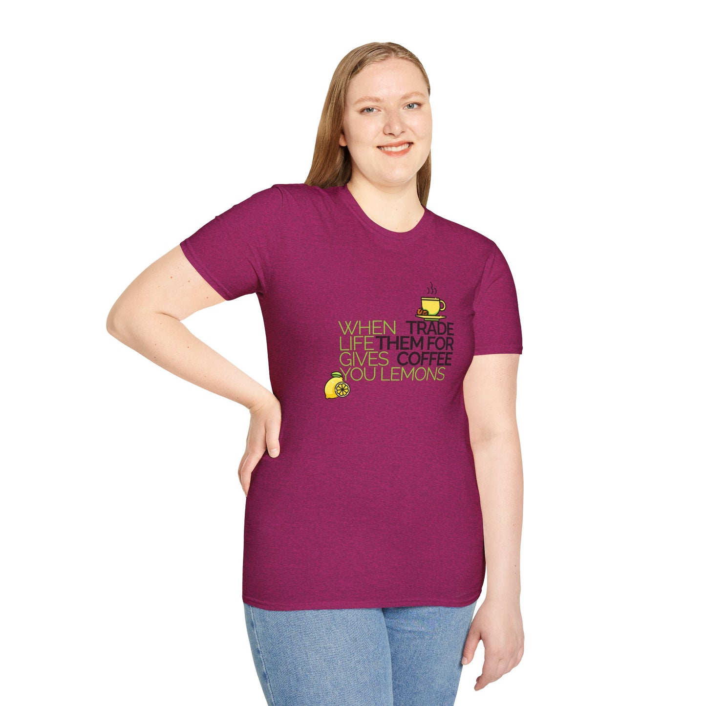 Trade Lemons for Coffee Unisex Graphic T-Shirt