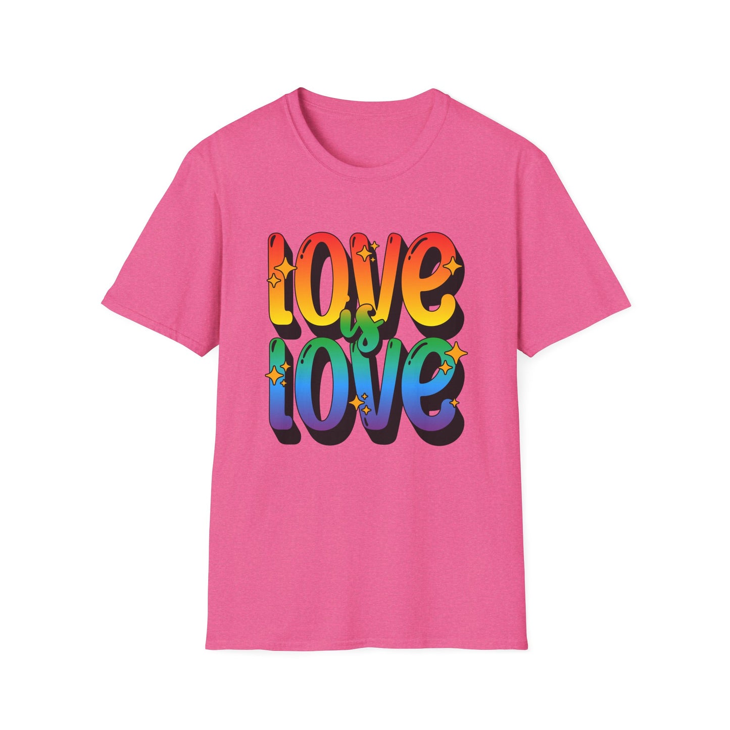 Love is Love Rainbow Unisex Graphic T-Shirt