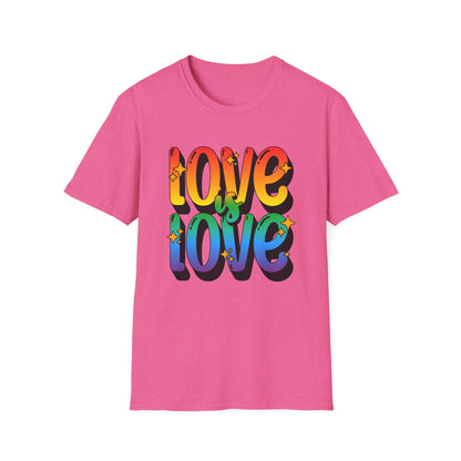 Love is Love Rainbow Unisex Graphic T-Shirt