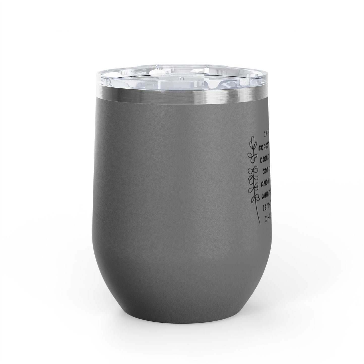 Scatterbrain 12oz Insulated Wine Tumbler