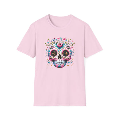 Floral Sugar Skull Unisex Graphic T-Shirt
