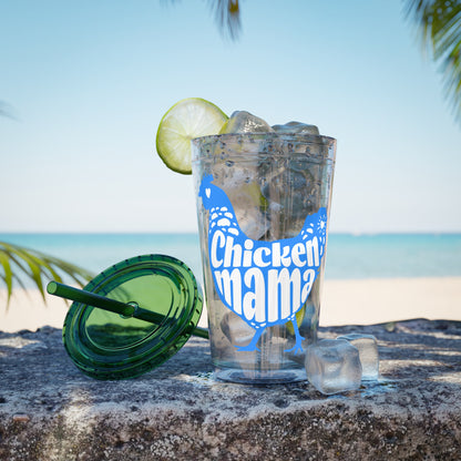 Chicken Mama 16oz Insulated Tumbler with Straw