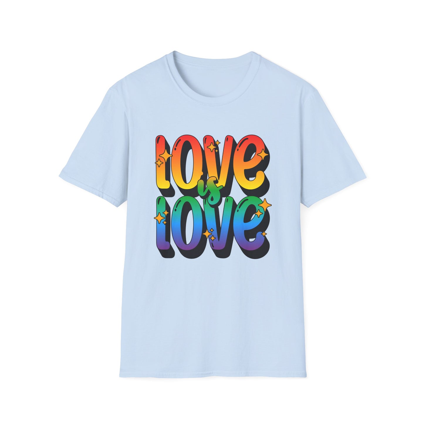 Love is Love Rainbow Unisex Graphic T-Shirt