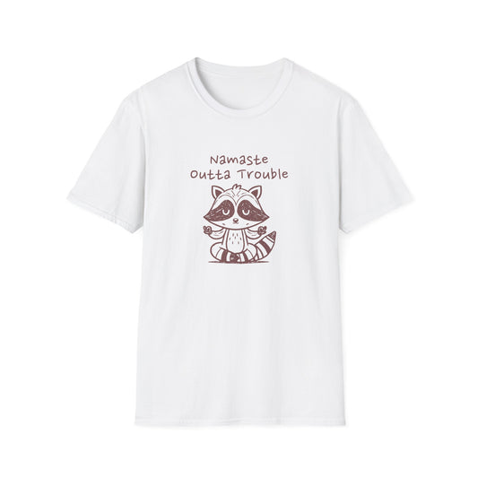 Namaste Outta Trouble Unisex Graphic T-Shirt