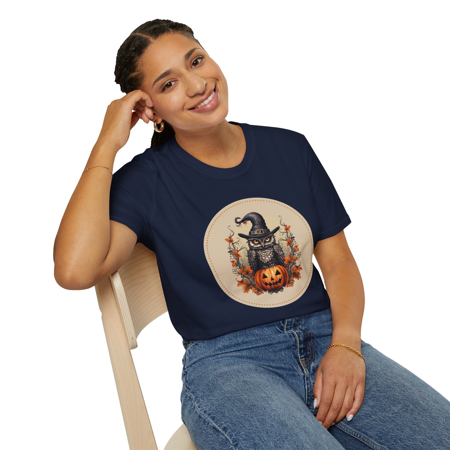 Halloween Owl Unisex Graphic T-Shirt