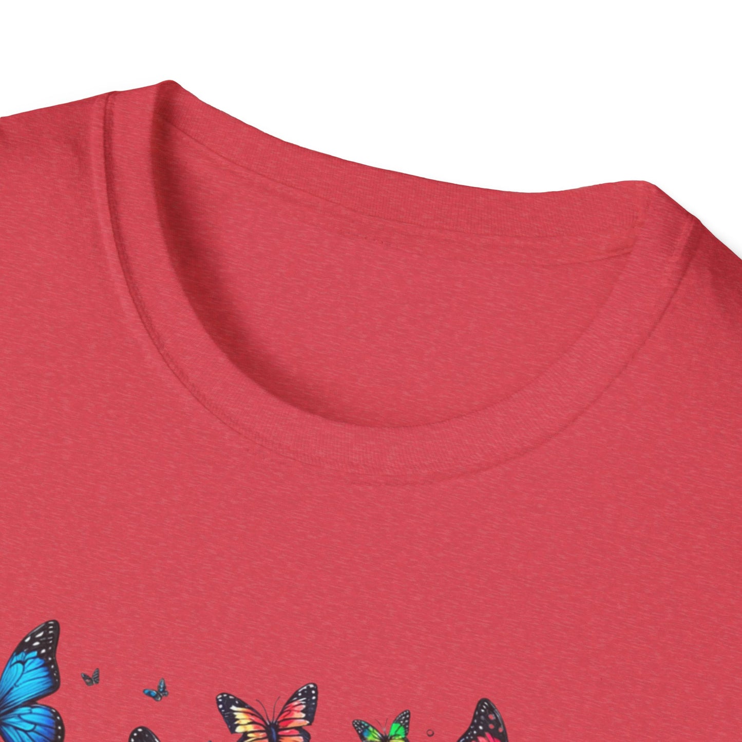 Colorful Butterfly Cluster Unisex Graphic T-Shirt