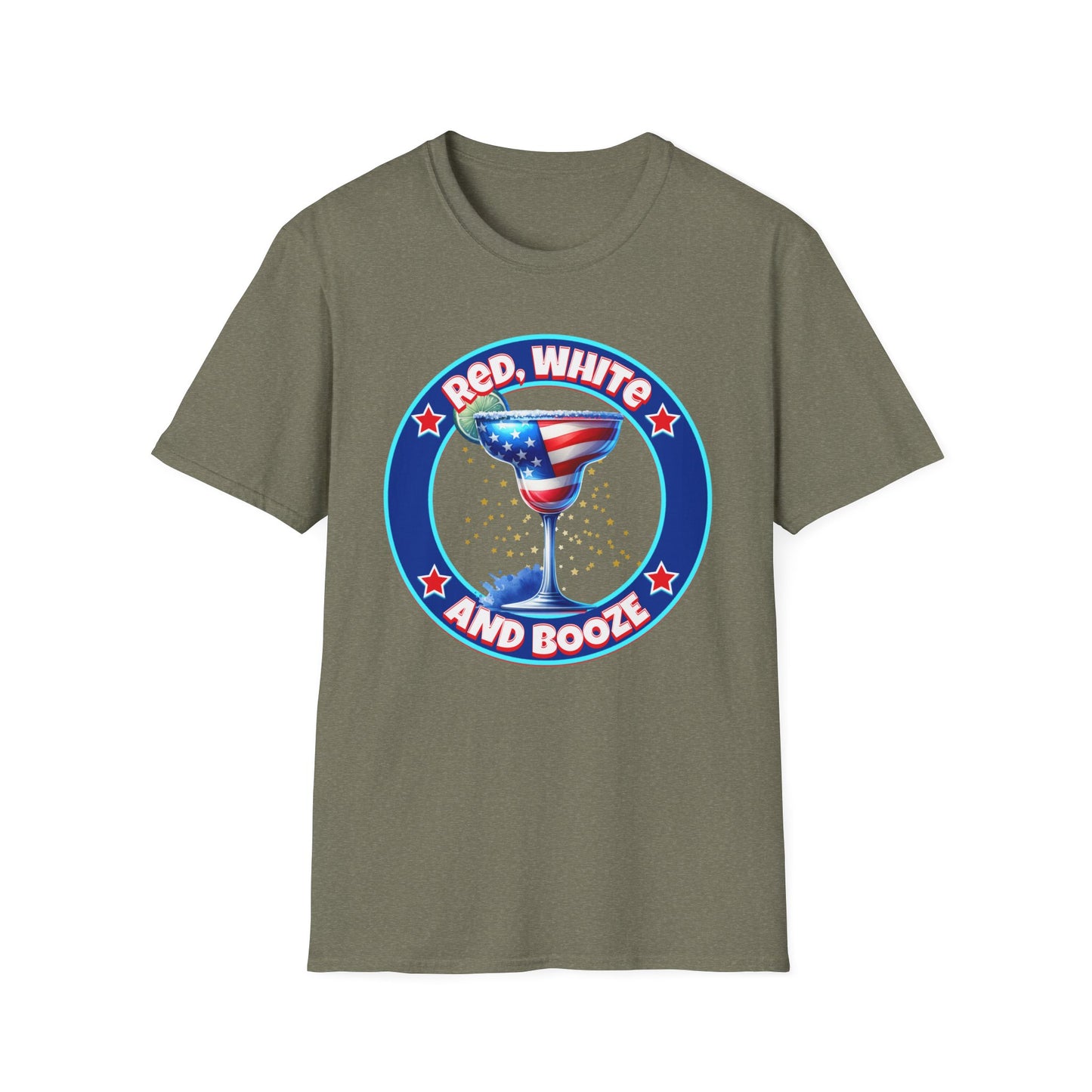 Red, White and Booze Unisex Graphic T-Shirt
