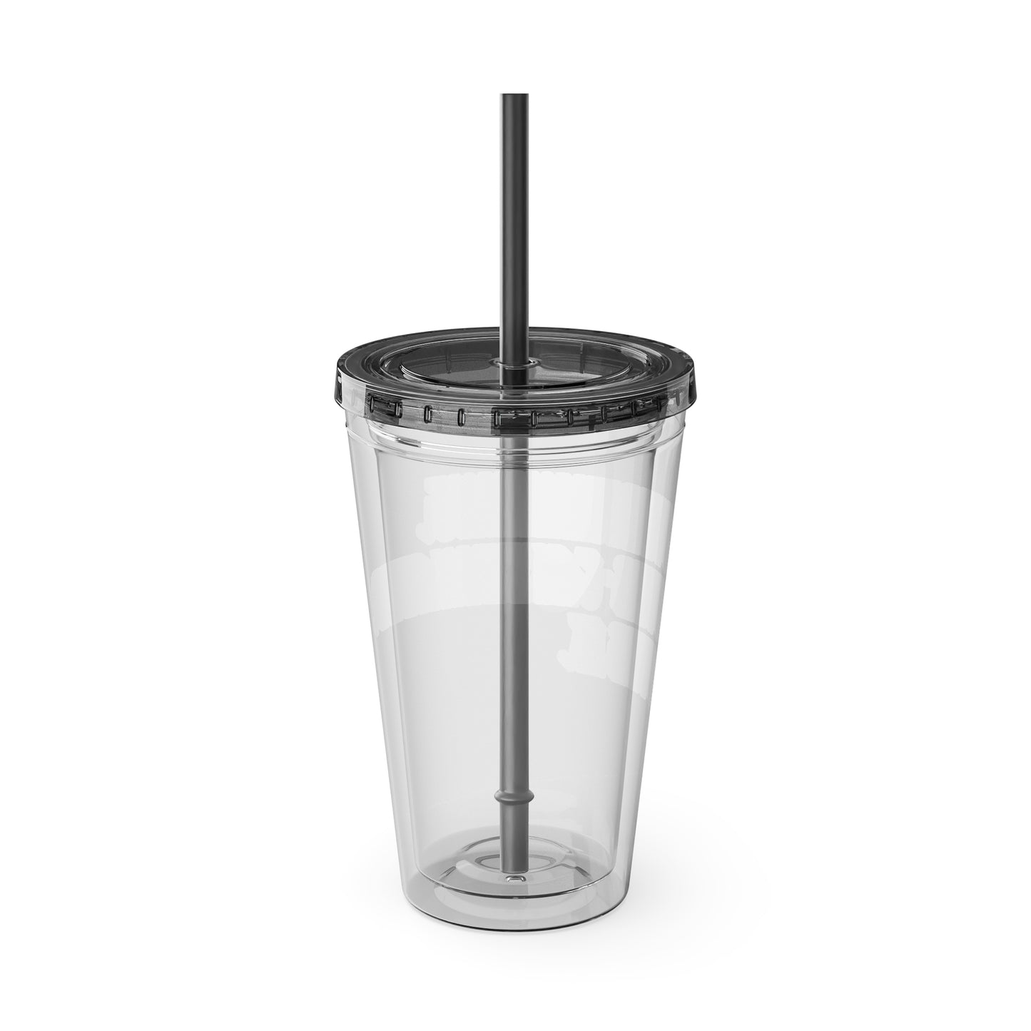 Overthinking. Overcaffeinated. Over It 16oz Insulated Tumbler with Straw