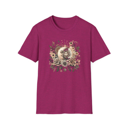 Boho Floral Moon Unisex Graphic T-Shirt