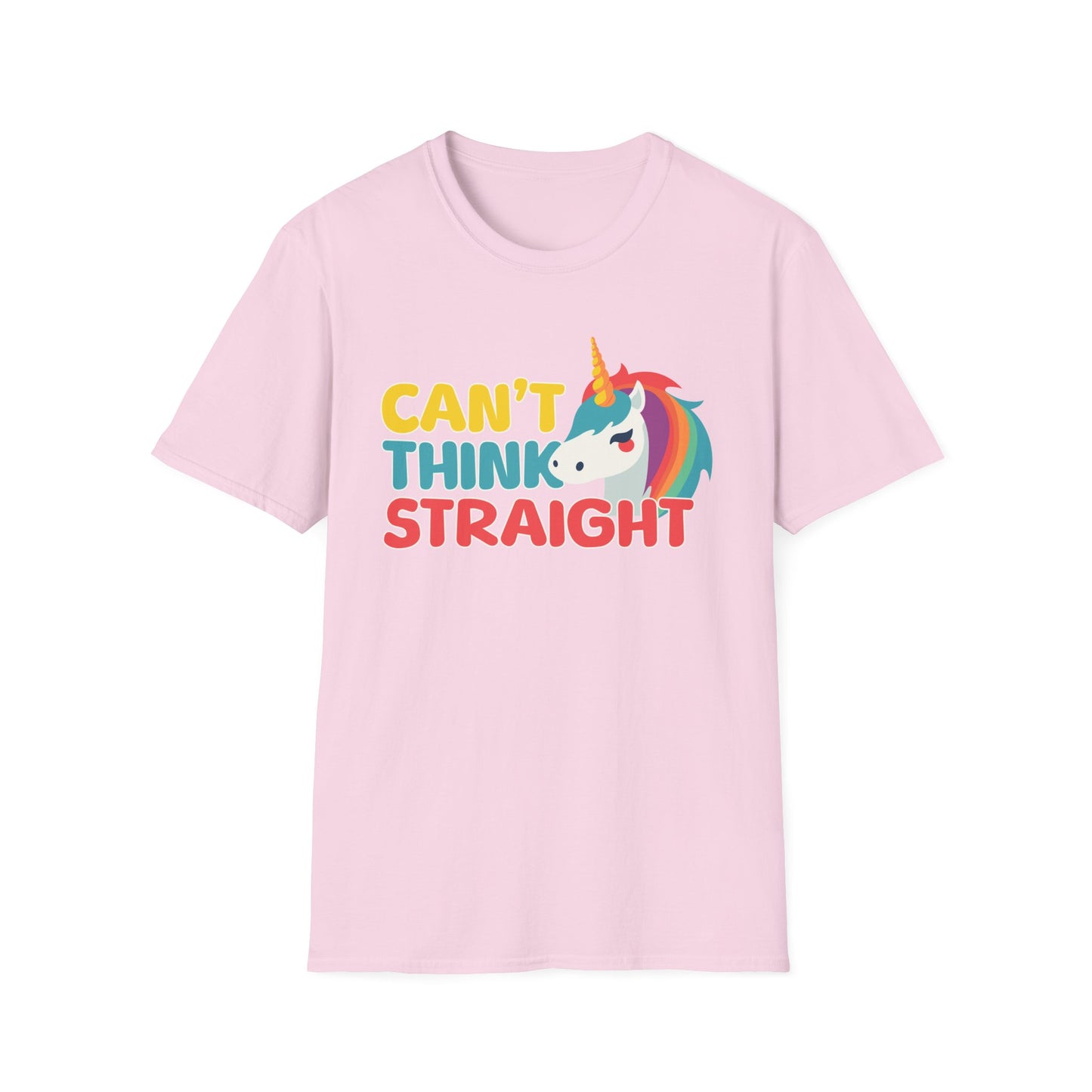 Unicorn Can't Think Straight Unisex Graphic T-Shirt