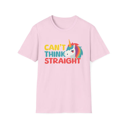 Unicorn Can't Think Straight Unisex Graphic T-Shirt