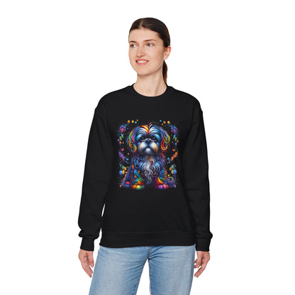 Colorful Shih Tzu Unisex Crewneck Sweatshirt