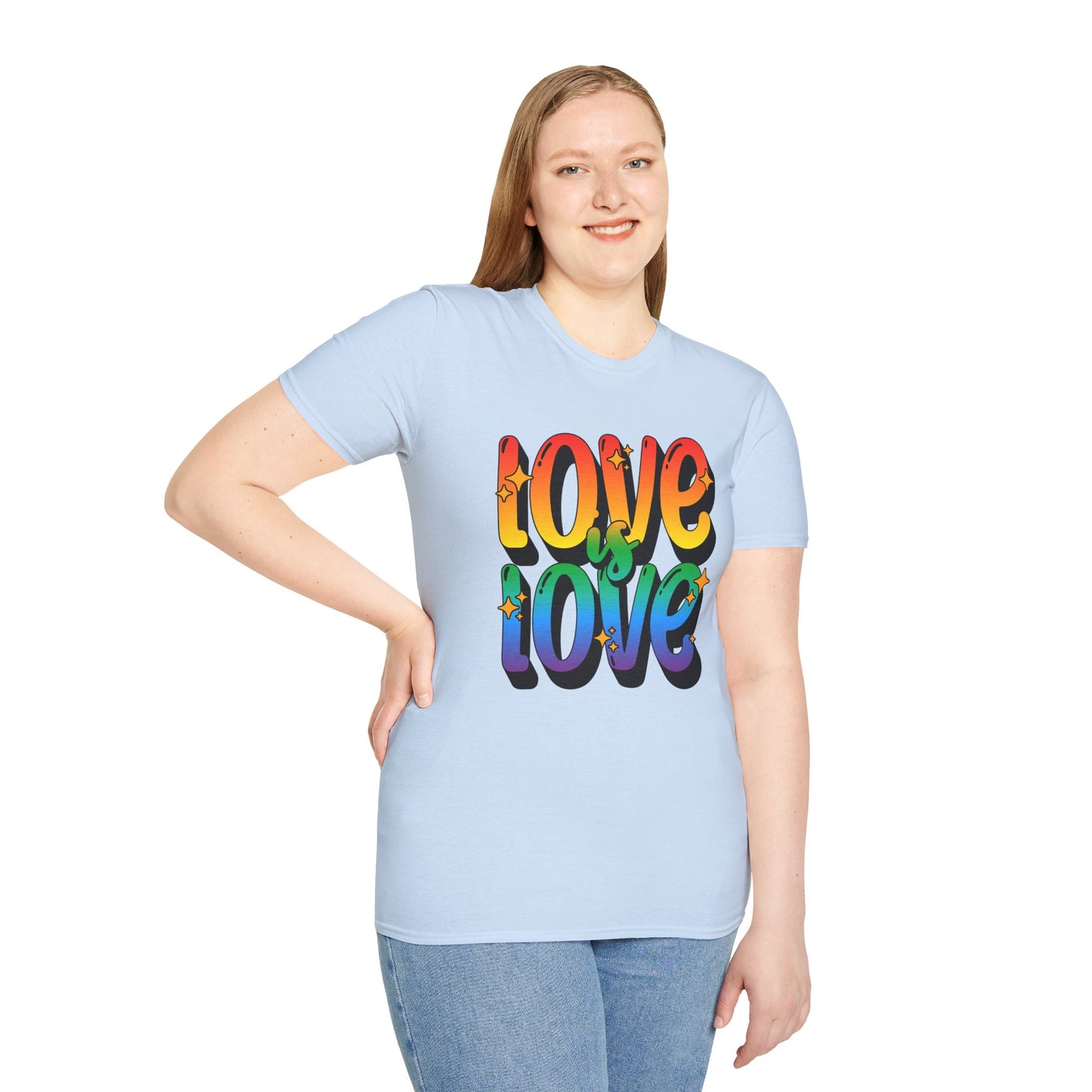 Love is Love Rainbow Unisex Graphic T-Shirt