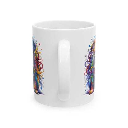 Colorful Bulldog Ceramic Mug