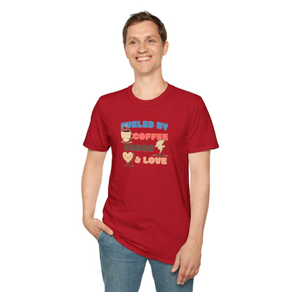Fueled by Coffee Chaos & Love Unisex T-Shirt