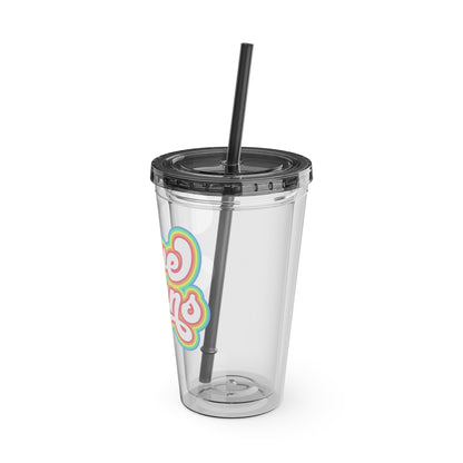 Love Wins 16oz. Insulated Tumbler with Straw