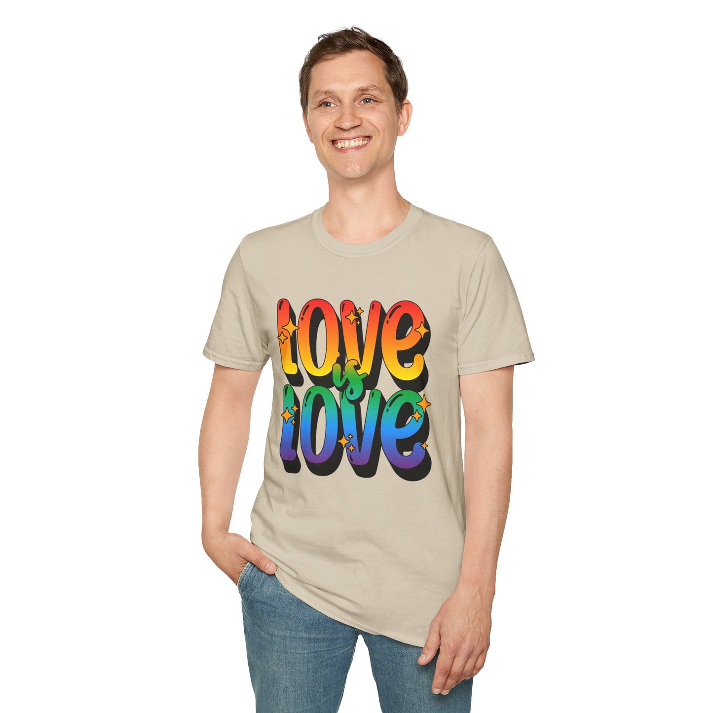 Love is Love Rainbow Unisex Graphic T-Shirt
