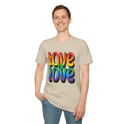 Love is Love Rainbow Unisex Graphic T-Shirt