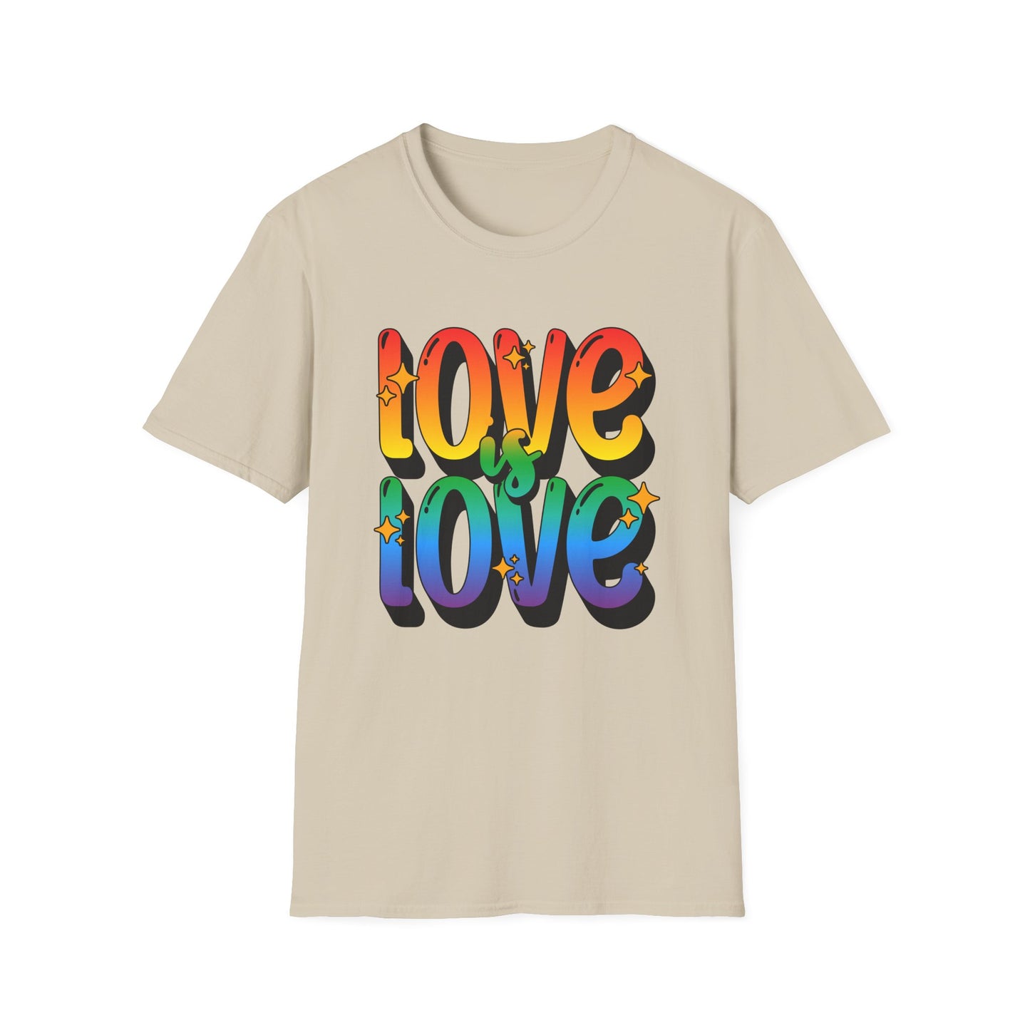 Love is Love Rainbow Unisex Graphic T-Shirt
