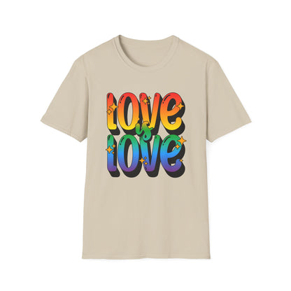 Love is Love Rainbow Unisex Graphic T-Shirt